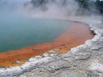 Champagne Pool - Natural Geothermal Pool Royalty Free Stock Photo Champagne Pool - Natural Geothermal Pool Royalty Free Stock Photo