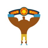Champion Boxer winner hands up. Winning tournament. Championship Stock Photography Champion Boxer winner hands up. Winning tournament. Championship Stock Photography