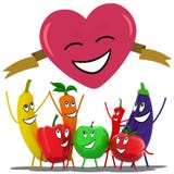 Champion en bonne santé de coeur illustration stock Champion en bonne santé de coeur illustration stock