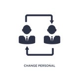 change personal icon on white background. Simple element illustration from job resume concept stock illustration change personal icon on white background. Simple element illustration from job resume concept stock illustration