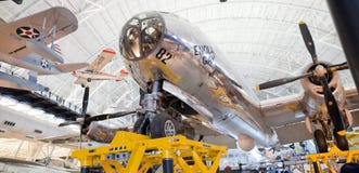 CHANTILLY, VIRGINIA - OKTOBER 10: Boeing B-29 stock afbeelding CHANTILLY, VIRGINIA - OKTOBER 10: Boeing B-29 stock afbeelding