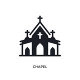 chapel isolated icon. simple element illustration from winter concept icons. chapel editable logo sign symbol design on white vector illustration chapel isolated icon. simple element illustration from winter concept icons. chapel editable logo sign symbol design on white vector illustration