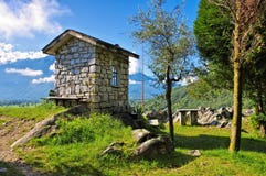 Chapel Sasso Dascio Lake Como, Lombardy Royalty Free Stock Image Chapel Sasso Dascio Lake Como, Lombardy Royalty Free Stock Image