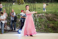 Chaplygin, Lipetsk-Region, am 27. Juli 2018 Jahr Feier der Taufe von Russland lizenzfreies stockbild Chaplygin, Lipetsk-Region, am 27. Juli 2018 Jahr Feier der Taufe von Russland lizenzfreies stockbild