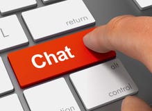 charla que empuja el teclado con el ejemplo del finger 3d stock de ilustración charla que empuja el teclado con el ejemplo del finger 3d stock de ilustración