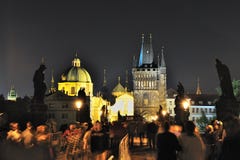 Charles Bridge Bridge Tower In Old Town Stock Photo Charles Bridge Bridge Tower In Old Town Stock Photo