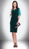 Charming Young Businesswoman In A Stylish Dress For Business Meetings. Stock Photography Charming Young Businesswoman In A Stylish Dress For Business Meetings. Stock Photography