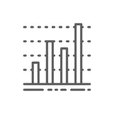 Chart, business graph, data diagram line icon. vector illustration Chart, business graph, data diagram line icon. vector illustration