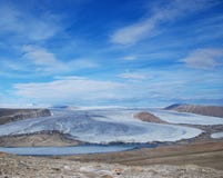 Charybdis-Gletscher auf Ellesmere-Insel stockbilder Charybdis-Gletscher auf Ellesmere-Insel stockbilder