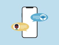 chat bot robot afro man mobile royalty free illustration chat bot robot afro man mobile royalty free illustration