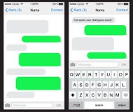 Chat / sms application template. stock illustration Chat / sms application template. stock illustration