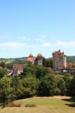 Chateaux bei Curemonte, Limousin, Frankreich stockbild Chateaux bei Curemonte, Limousin, Frankreich stockbild