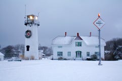 Chatham Lighthouse In Winter Stock Photos Chatham Lighthouse In Winter Stock Photos