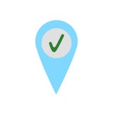 Check in icon vector sign and symbol isolated on white background, Check in logo concept stock illustration Check in icon vector sign and symbol isolated on white background, Check in logo concept stock illustration