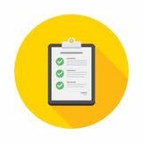 Check list, Clipboard, Vector, Flat icon royalty free illustration Check list, Clipboard, Vector, Flat icon royalty free illustration