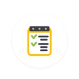 Checklist icon, achievements, completed tasks Royalty Free Stock Photo Checklist icon, achievements, completed tasks Royalty Free Stock Photo