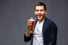 Cheerful young man in smart casual wear royalty free stock photo Cheerful young man in smart casual wear royalty free stock photo