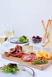 Cheese And Cured Meat Board Royalty Free Stock Photo Cheese And Cured Meat Board Royalty Free Stock Photo