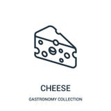 cheese icon vector from gastronomy collection collection. Thin line cheese outline icon vector illustration stock illustration cheese icon vector from gastronomy collection collection. Thin line cheese outline icon vector illustration stock illustration