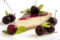 cheesecake with cherry