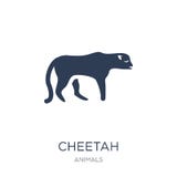Cheetah icon. Trendy flat vector Cheetah icon on white background from animals collection royalty free illustration Cheetah icon. Trendy flat vector Cheetah icon on white background from animals collection royalty free illustration