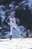 Cheile Gradistei, Rumania - 30 de enero: Competidor desconocido en IBU Youth& Junior World Championships Biathlon 24to fotografía de archivo libre de regalías Cheile Gradistei, Rumania - 30 de enero: Competidor desconocido en IBU Youth& Junior World Championships Biathlon 24to fotografía de archivo libre de regalías