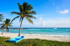 Chen Rio beach Cozumel island in Mexico royalty free stock photography Chen Rio beach Cozumel island in Mexico royalty free stock photography