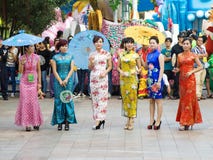 Cheongsam przedstawienie
