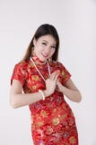 Cheongsam suknia zdjęcia royalty free Cheongsam suknia zdjęcia royalty free