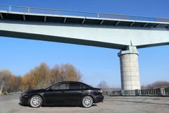 Chernihiv, Ukraine - 10 novembre 2018 : Mazda noir 6 agains de MP photo stock Chernihiv, Ukraine - 10 novembre 2018 : Mazda noir 6 agains de MP photo stock
