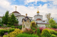 Chernoostrovsky convent. Of Saint Nicholas in the ancient Russian town of Maloyaroslavets stock images Chernoostrovsky convent. Of Saint Nicholas in the ancient Russian town of Maloyaroslavets stock images