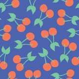 Cherries pattern. Vector seamless background stock illustration Cherries pattern. Vector seamless background stock illustration