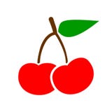 Cherry Icon Ilustração do vetor ilustração royalty free Cherry Icon Ilustração do vetor ilustração royalty free
