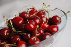 Cherry In The Plate Royalty Free Stock Images