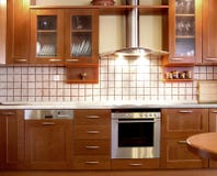 Cherry kitchen design. Wooden kitchen Cherry kitchen design. Wooden kitchen