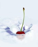 Cherry Splash Royalty Free Stock Photo Cherry Splash Royalty Free Stock Photo