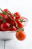 Cherry tomatoes in a bowl royalty free stock image Cherry tomatoes in a bowl royalty free stock image