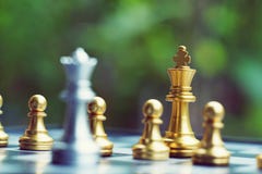 Chess Board Game, Business Competitive Concept Stock Photography