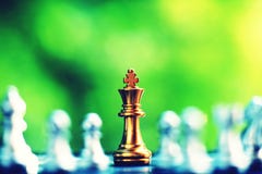 Chess Board Game, Business Competitive Concept, Encounter Difficult Situation, Losing And Winning Stock Image