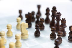 Chess Board Game, Business Competitive Concept, Encounter Difficult Situation, Losing And Winning Stock Photography Chess Board Game, Business Competitive Concept, Encounter Difficult Situation, Losing And Winning Stock Photography