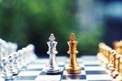 Chess Board Game, Winner Winning Situation, Encounter Serious Enemy, Business Competitive Concept Royalty Free Stock Photos Chess Board Game, Winner Winning Situation, Encounter Serious Enemy, Business Competitive Concept Royalty Free Stock Photos