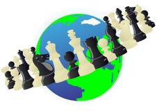Chess Orbit Royalty Free Stock Photos