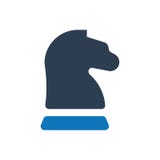 Chess strategy icon stock illustration Chess strategy icon stock illustration