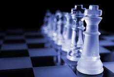Chess - The Line Up Royalty Free Stock Images