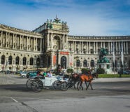 Cheval et chariot viennois photo stock Cheval et chariot viennois photo stock
