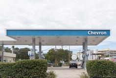 Chevron Corporation est une société multinationale américaine d'énergie occupée dans chaque aspect de pétrole, de gaz naturel, et photo libre de droits Chevron Corporation est une société multinationale américaine d'énergie occupée dans chaque aspect de pétrole, de gaz naturel, et photo libre de droits