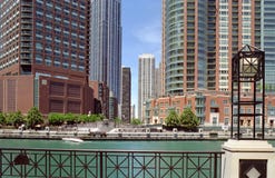 Chicago Canal Apartments Illinois USA Stock Image Chicago Canal Apartments Illinois USA Stock Image