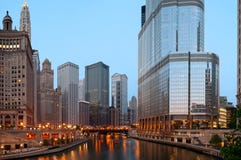 Chicago In The Morning. Stock Photos Chicago In The Morning. Stock Photos