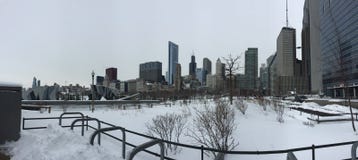 Chicago po śnieżnej burzy, zima w mieście zdjęcia stock Chicago po śnieżnej burzy, zima w mieście zdjęcia stock