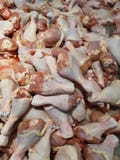 Chicken calves are frozen in the cooling cabinet in the market,supermarkets stock photography Chicken calves are frozen in the cooling cabinet in the market,supermarkets stock photography